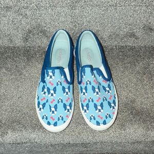 Bucket Feet Blue Slip-On Shoes